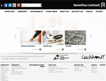 Tablet Screenshot of marketplaceleichhardt.com.au